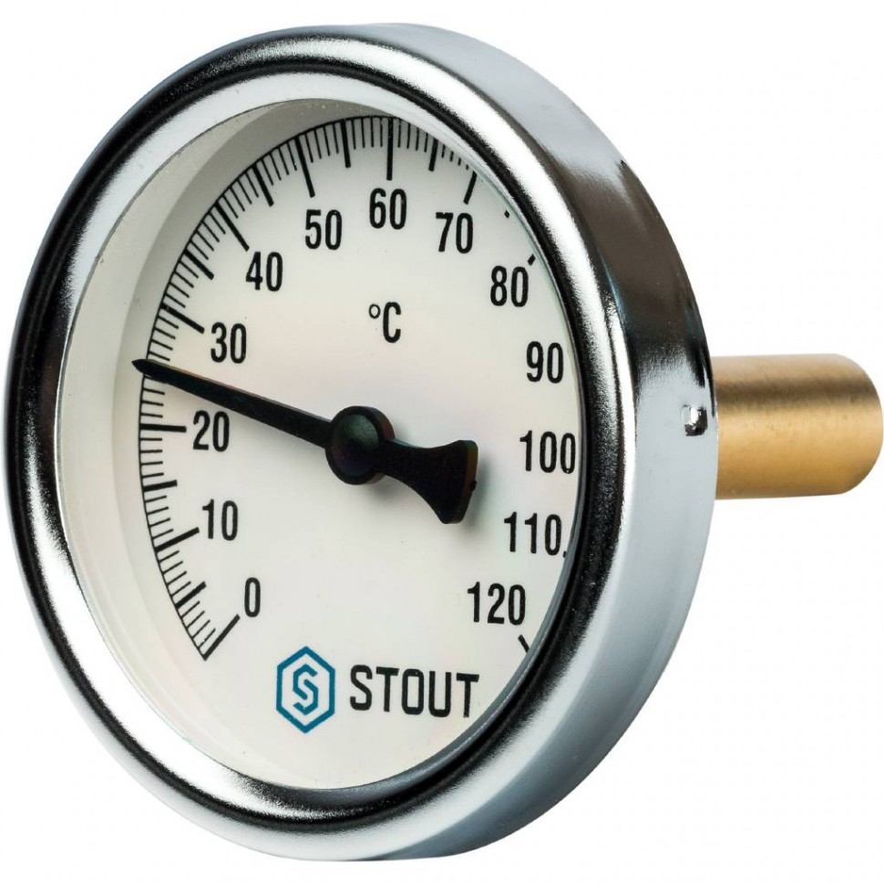 Термометр Stout корпус 63 мм/гильза 50 мм 0...120°C