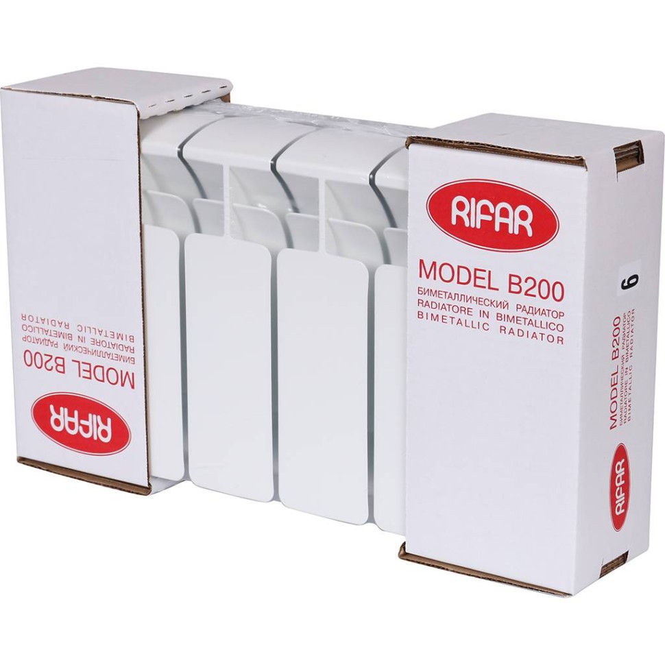 Радиатор биметаллический Rifar B200 6 Секций