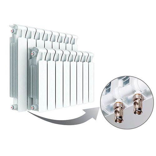 Радиатор биметаллический Rifar Monolit Ventil VL 500, 14 секций