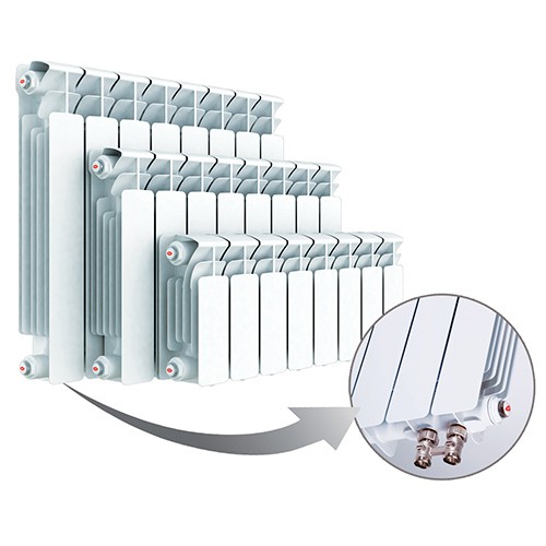Радиатор биметаллический Rifar Base Ventil VL 500, 4 секции