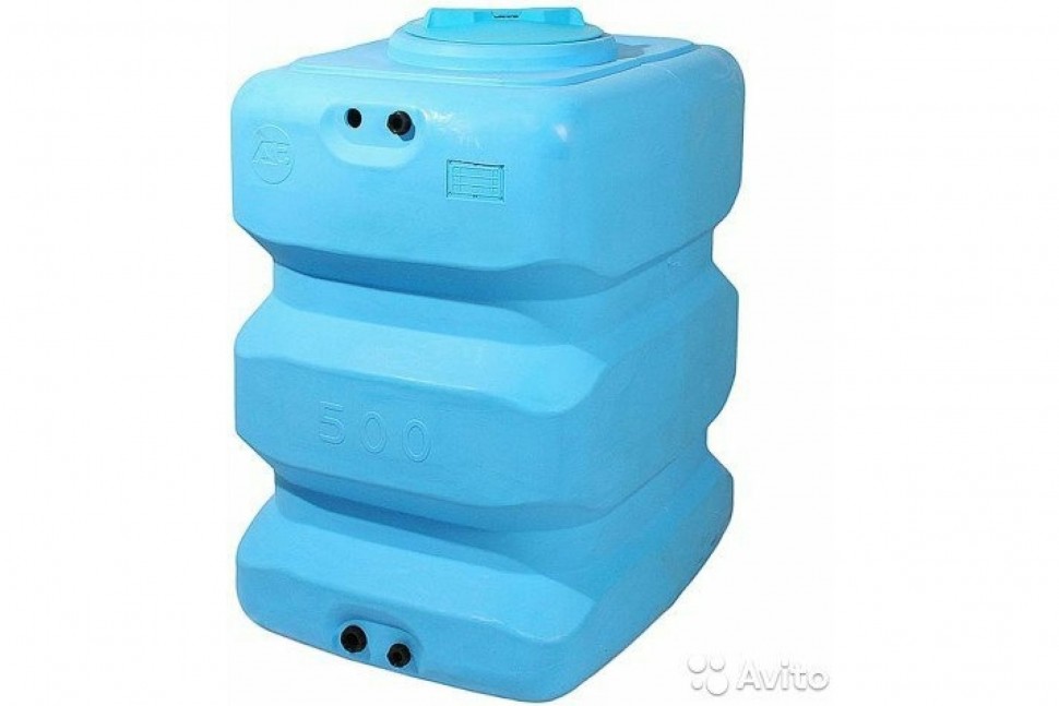 Бак для воды Акватек ATP 500 (синий) с поплавком