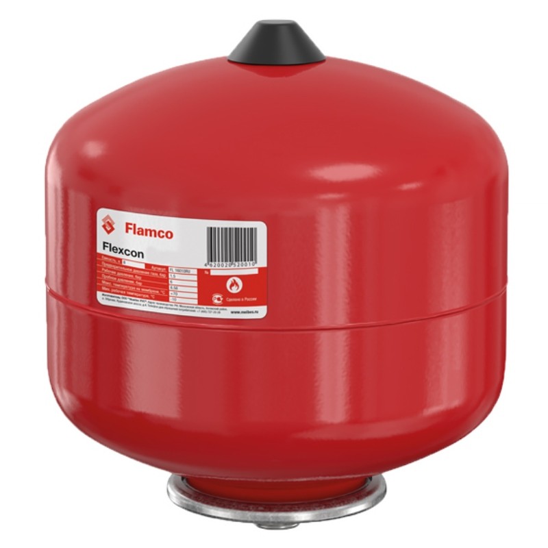 Расширительный бак для отопления 1000 л красный Flamco Flexcon R 1000, 1,5 - 6 бар