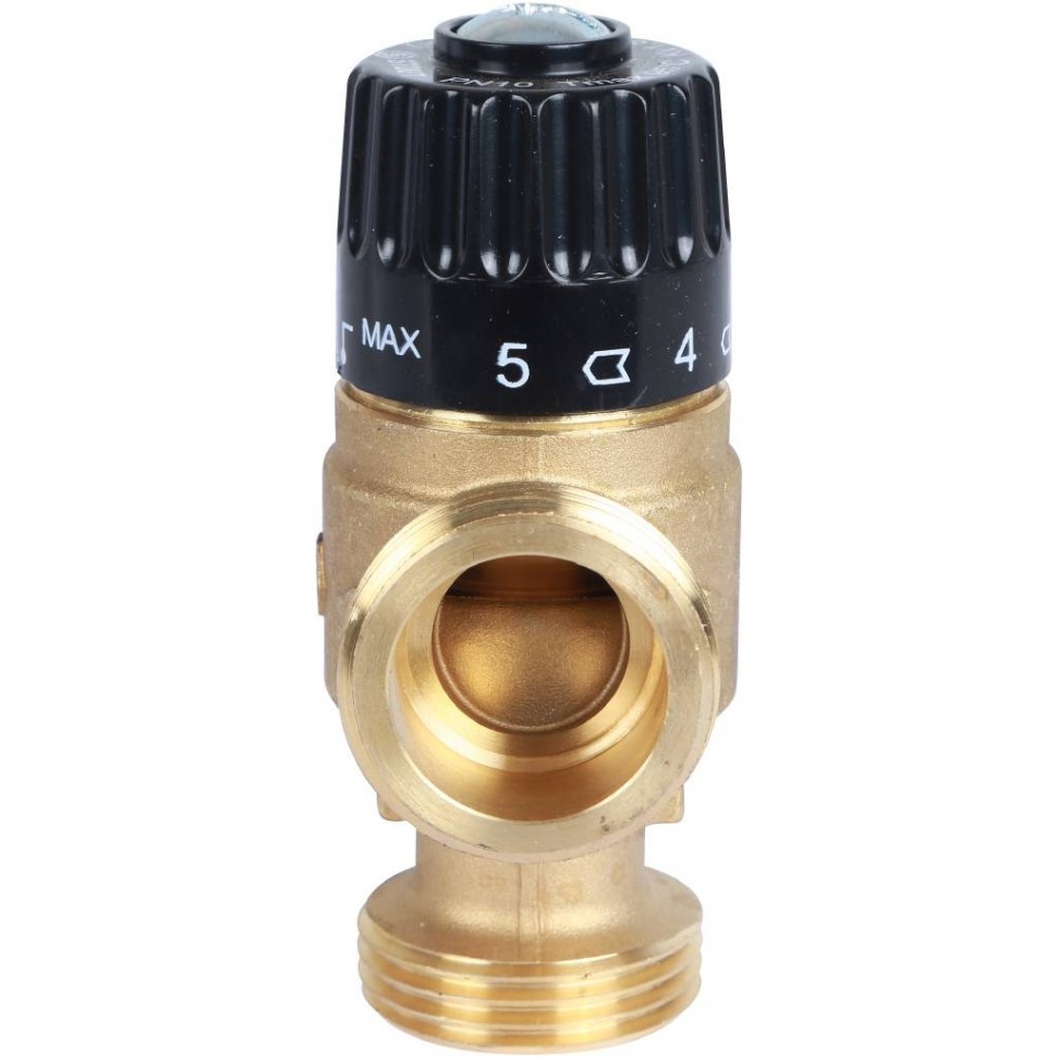 Термостатический смесительный клапан для систем отопления и ГВС 1" НР 30-65°С KV 1,8 STOUT