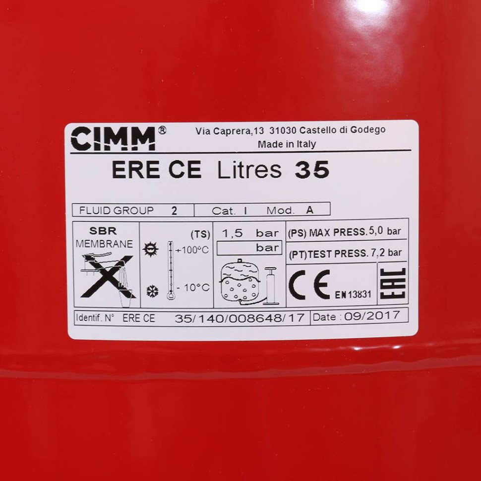 Расширительный бак для систем отопления ERE CE35 Cimm