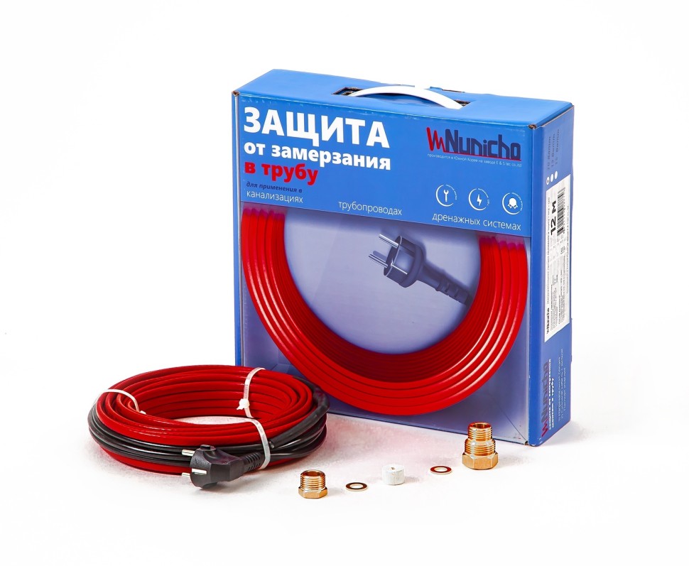 Греющий кабель саморегулирующийся Nunicho 10 Вт/м, 3 метра