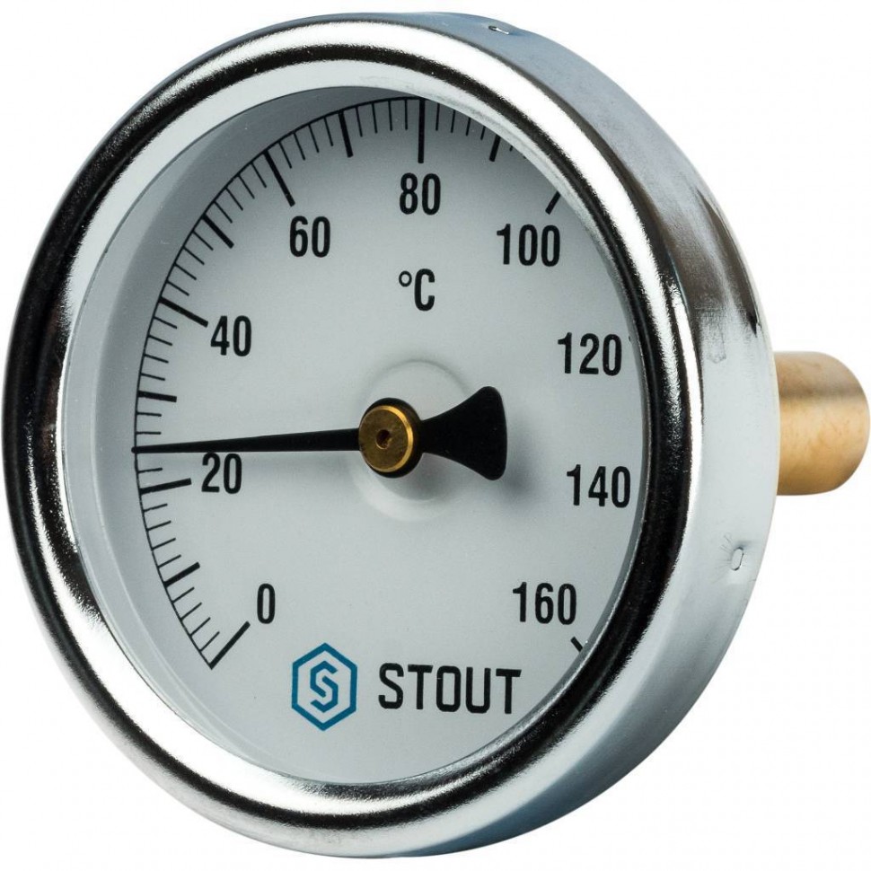Термометр Stout корпус 63 мм/гильза 50 мм 0...160°C