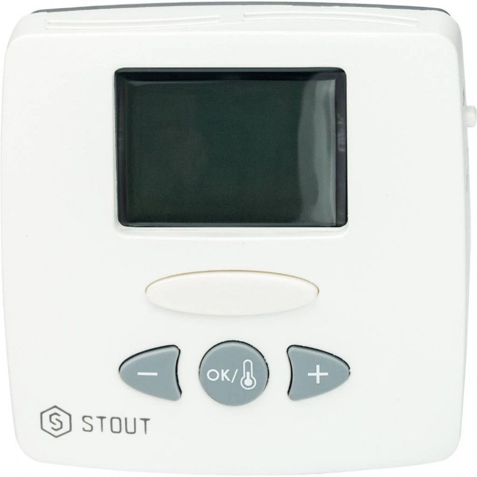 Комнатный термостат электронный WFHT-LCD Stout с выносным датчиком